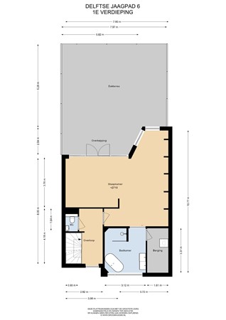 Floorplan - Delftse Jaagpad 6, 2324 AA Leiden